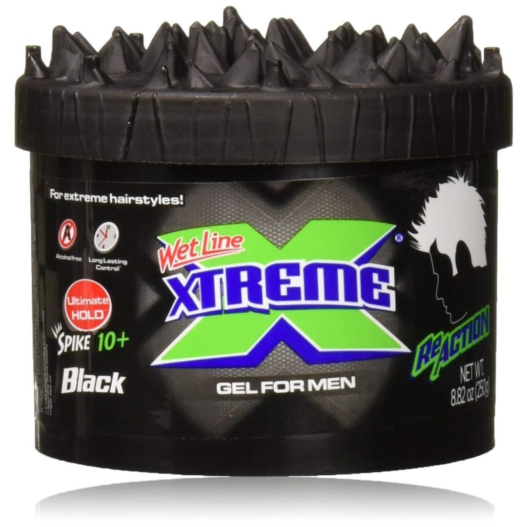 Xtreme Reaction Hair Gel Ultimate Hold 8.8oz Black