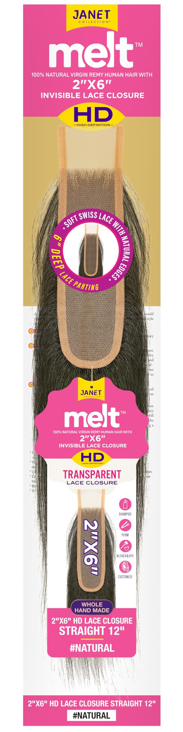Melt HD lace Straight 10"