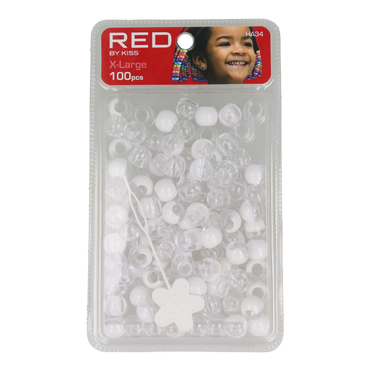 Red X-Large 100 Beads HA34