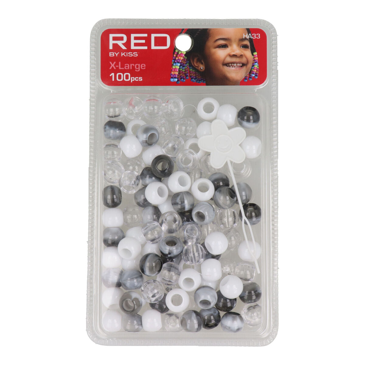 Red X Large 100 Beads HA33
