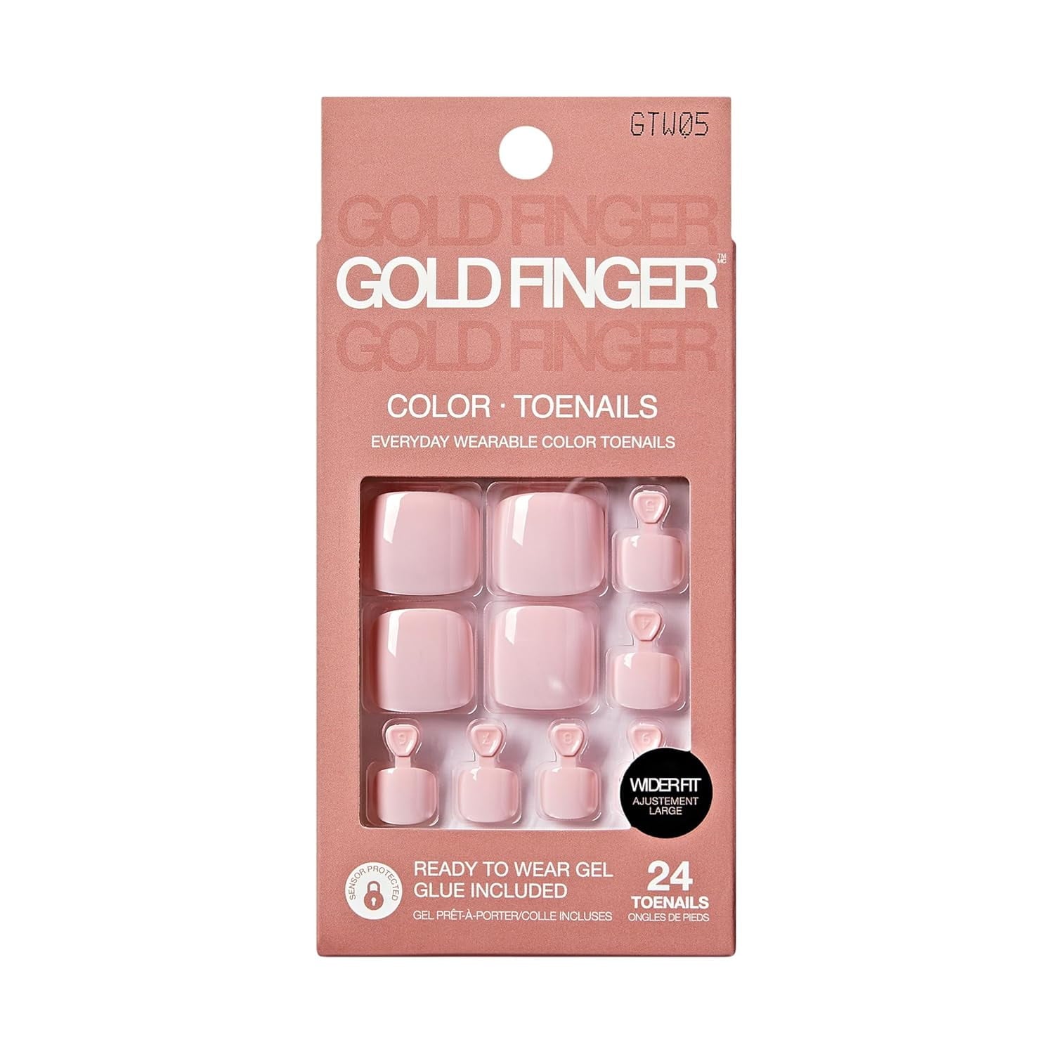 Gold Finger Toenails