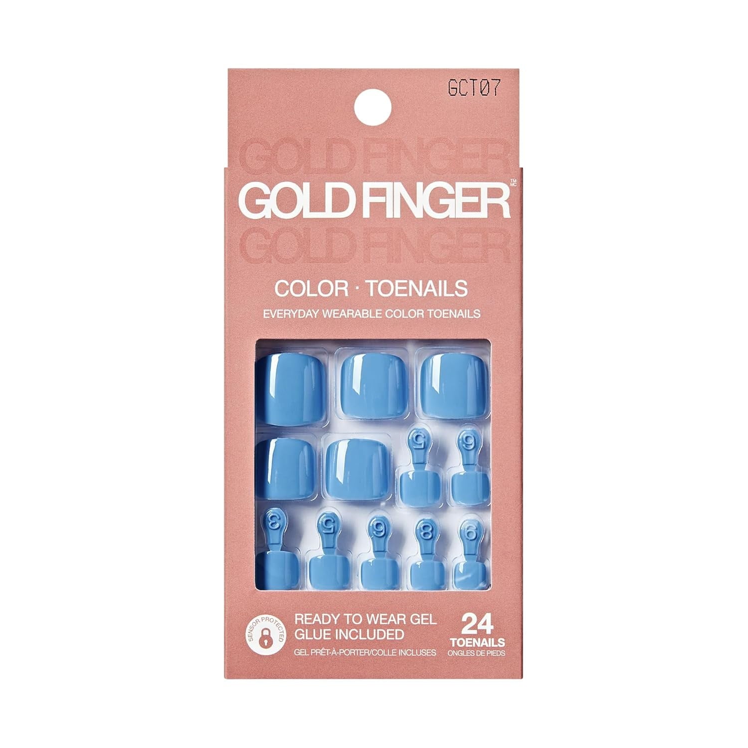 Gct07 Gold Finger Toe Nails
