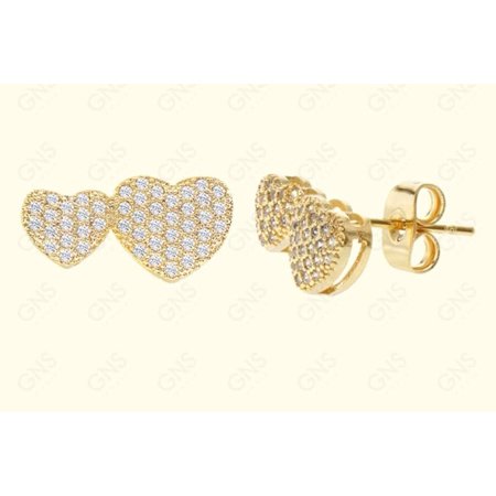 GNS - Gold Double Earrings (CZ150G)