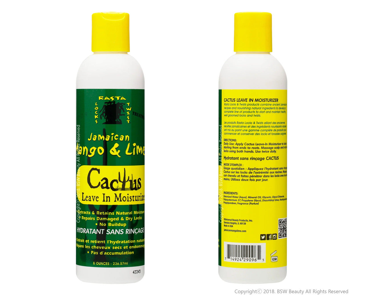 Jamican Mango & Lime Leave In Moisturizer 8oz