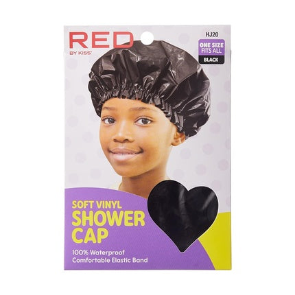Red By Kiss Kids Shower Cap Black