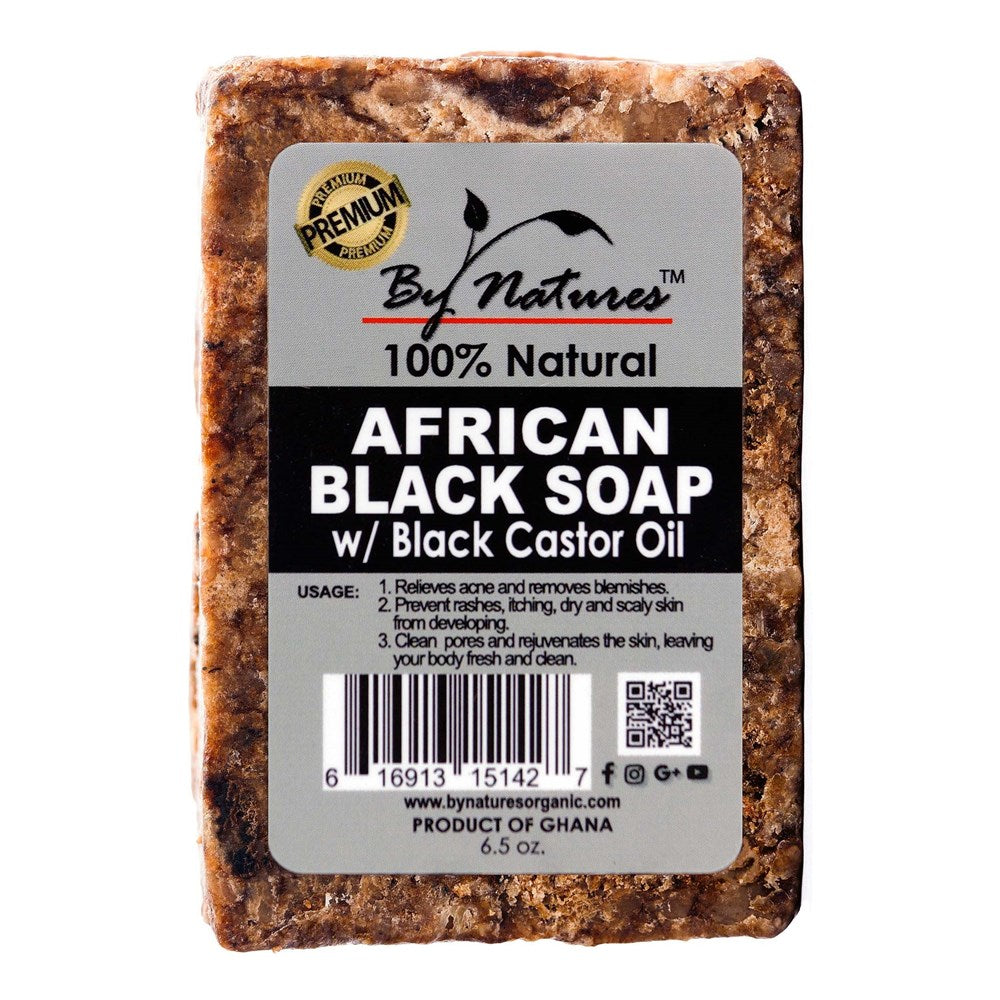 By Natural African Black Soap 6.5 Oz