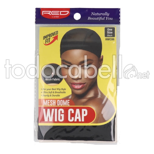 Red Mesh Dome Cap HWC06