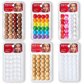 Red Jumbo Clear Beads