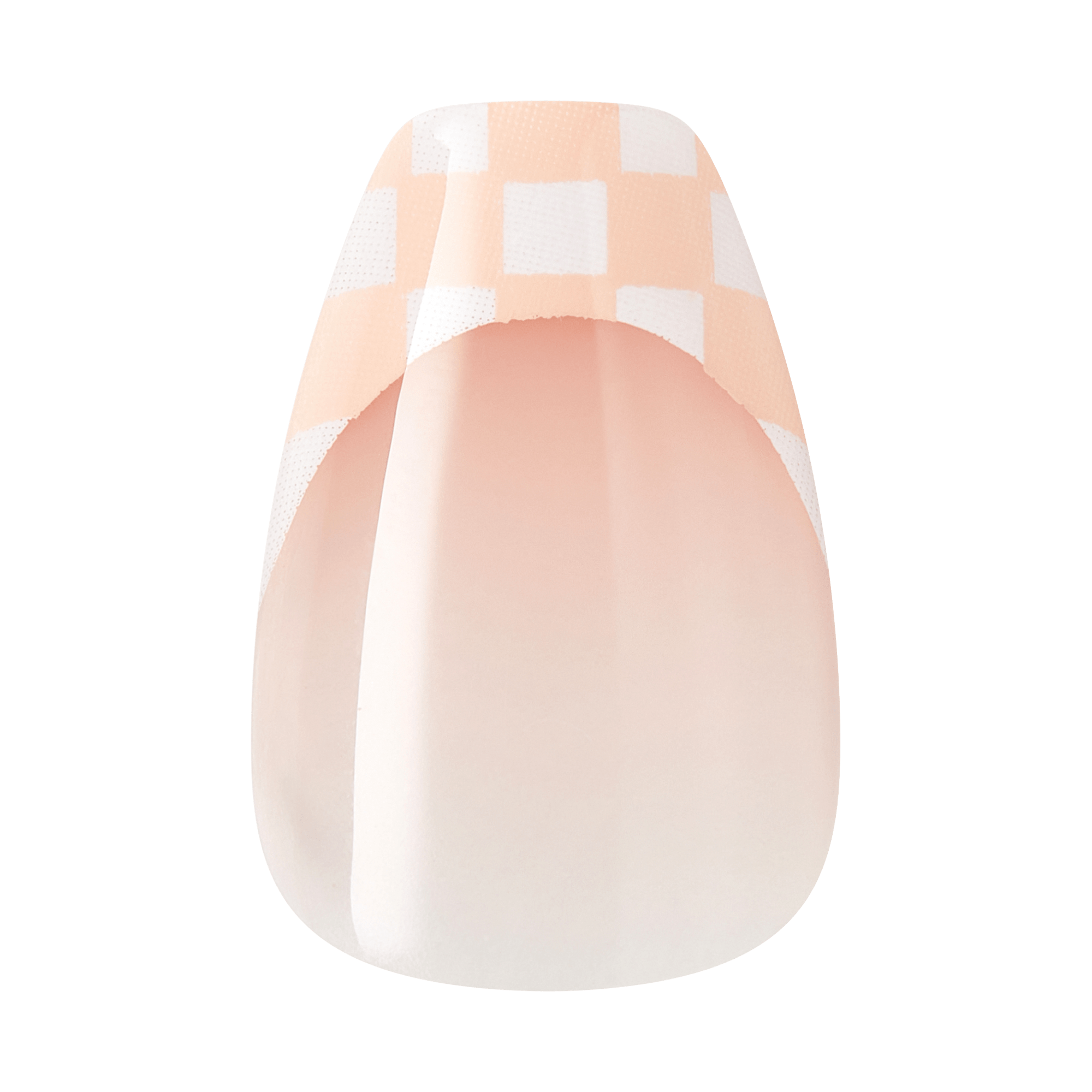 Kiss Core Design Press On Fake Glue Nails - Cheers | French Design, Neutral, Short, Coffin official pack