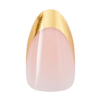 Kiss Core Design Press On Fake Glue Nails - Together | French, Gold, Medium, Almond official pack
