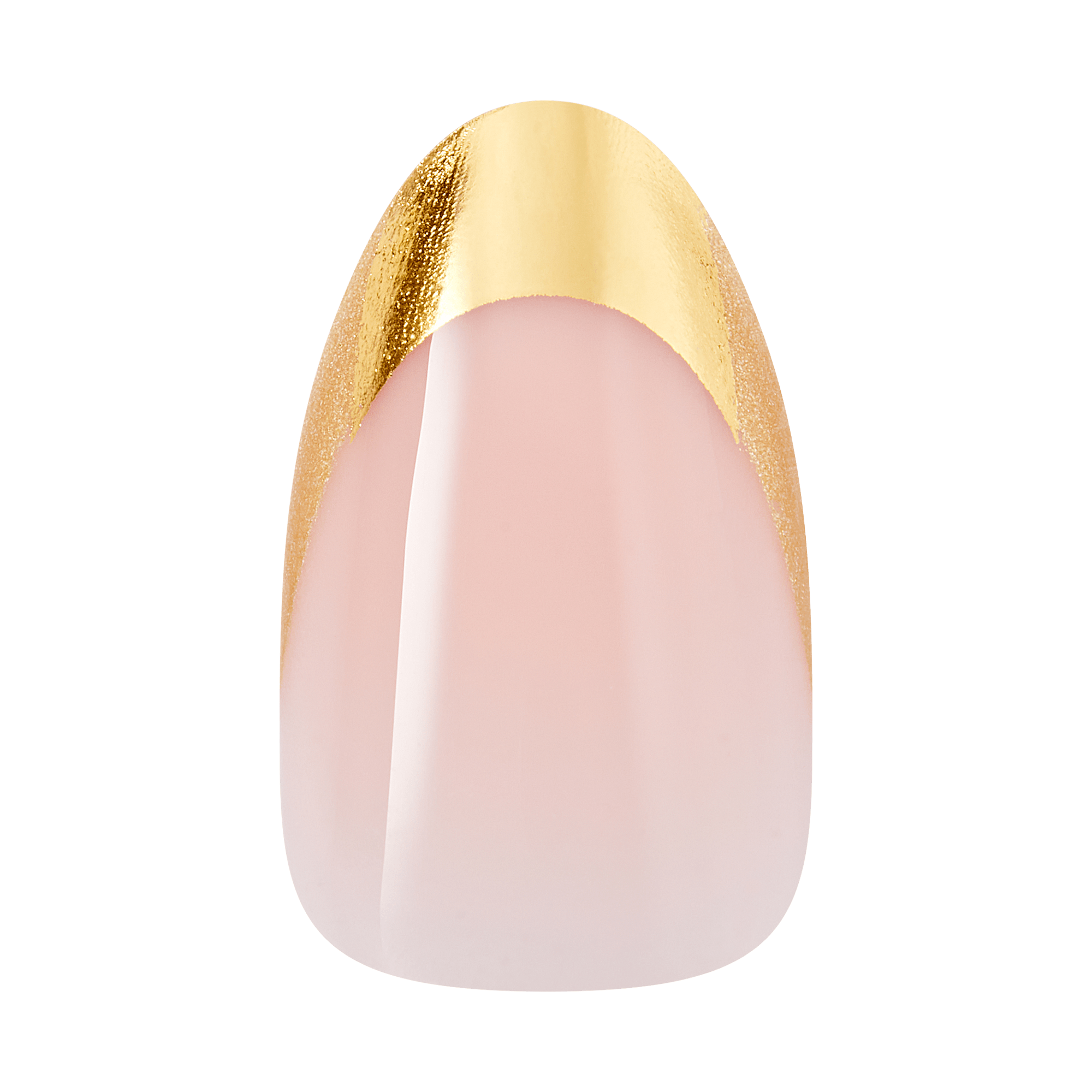 Kiss Core Design Press On Fake Glue Nails - Together | French, Gold, Medium, Almond official pack