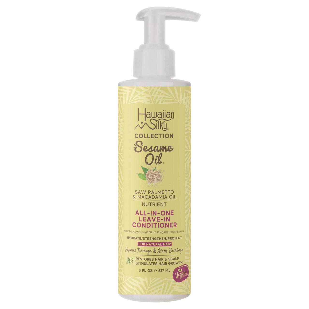 Hawaiian Silky Sesame Oil All In One Leave In Conditioner 8 Oz