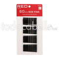 Red 60 Pcs Bob Pins