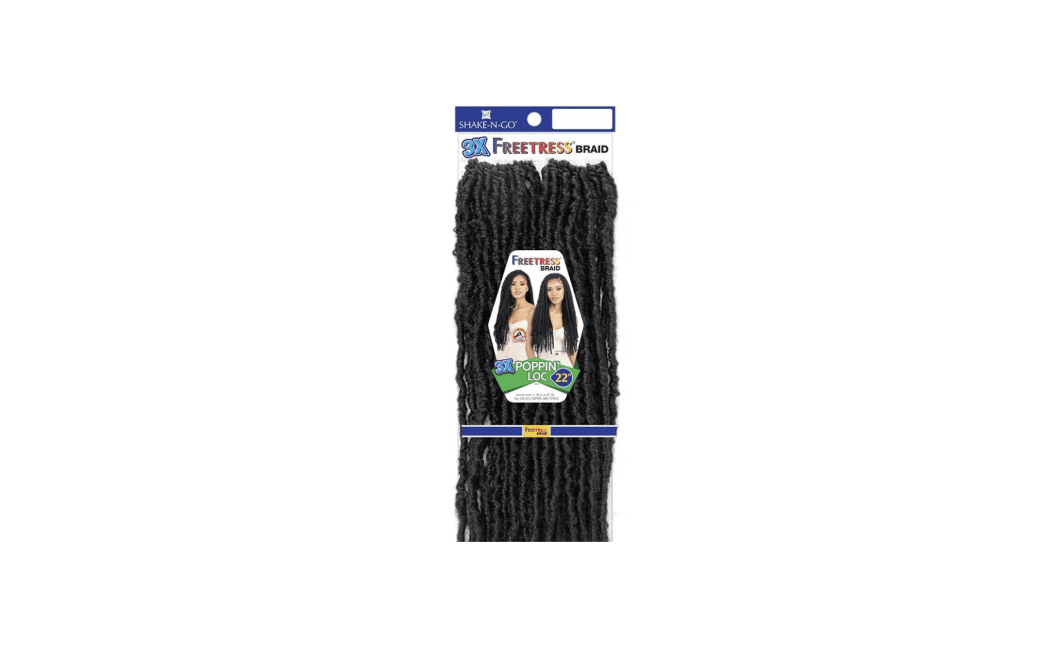 Freetress Braid 3x Poppin Loc 22 Inch #1B
