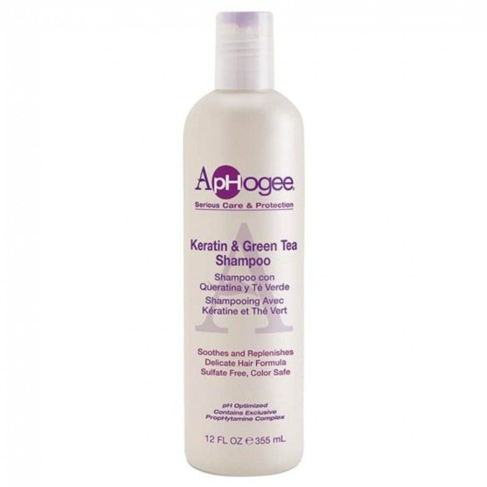 Aphogee Keratin & Green Tea Shampoo 12 Oz