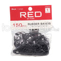 Red By Kiss Rubber Bands 150pcs Large Black HRB04