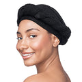 Red by Kiss Twinkle Wrap Scarf Headwrap Lightweight Turban Hair Scarves (Black)