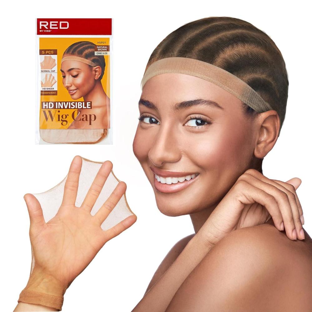 RED BY KISS Invisible Wig Cap Beige 5pc
