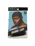 Red Spandex Dome Cap