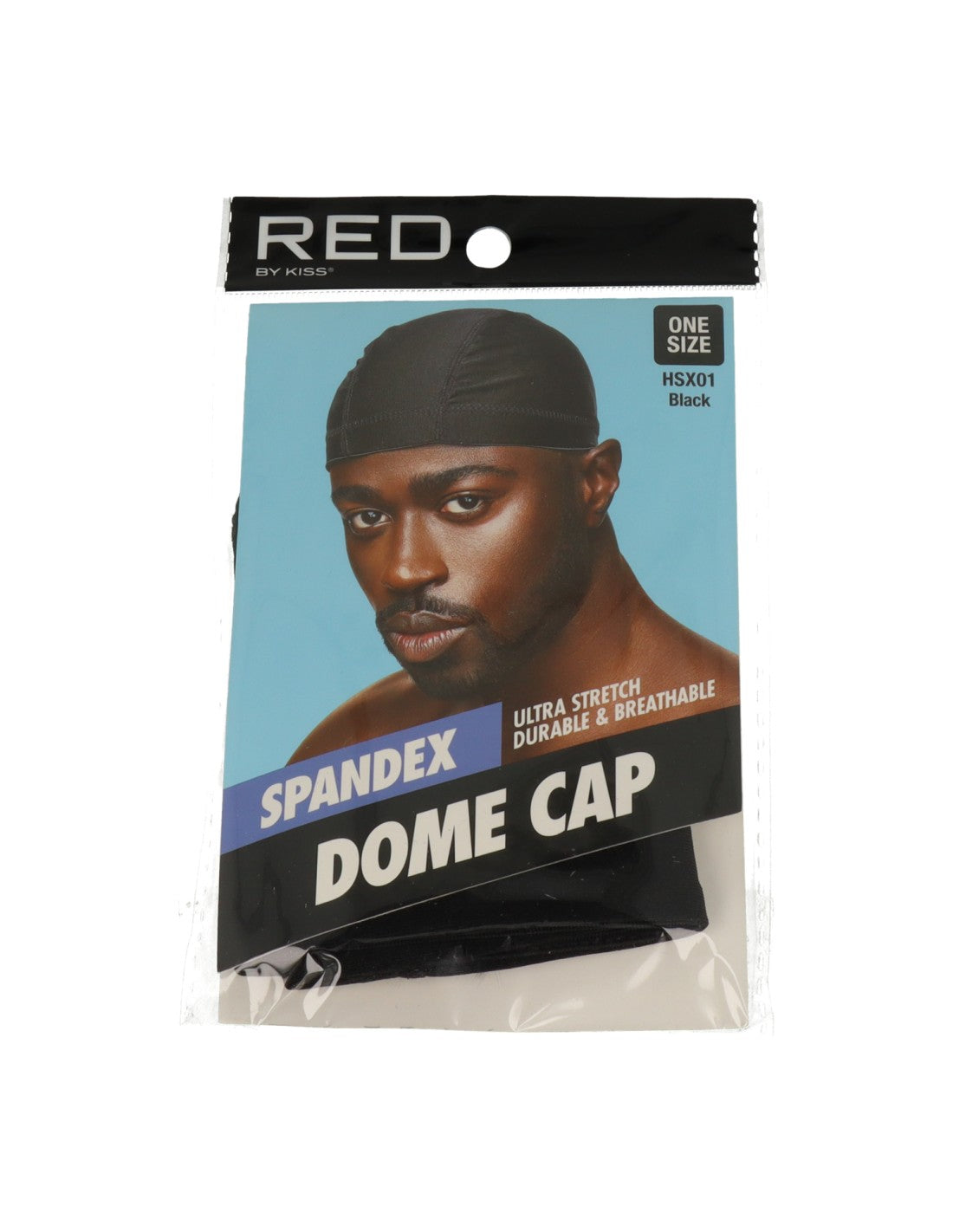 Red Spandex Dome Cap