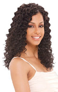 Shake-N-Go Milkyway Que Deep Weave 10" Natural Curly Black Human Hair Wig