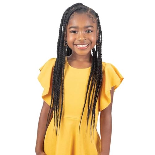 Shake N Go Freetress Synthetic 3X Kids Pre-Stretched Braids 28" (Color:GREY)