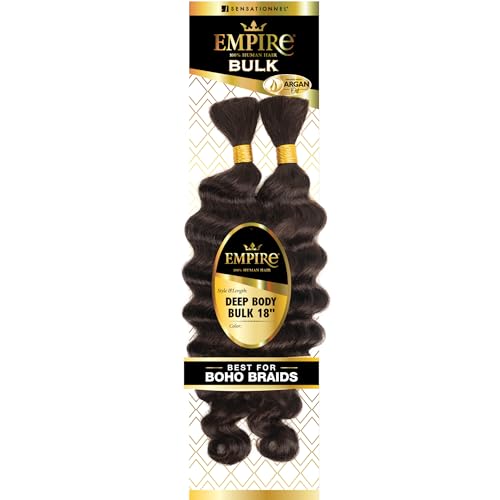 Empire 100% Human Water Wave Bulk Hair 18" #4