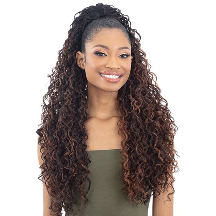 Organique Ponytail Beach Curl 28" #1B
