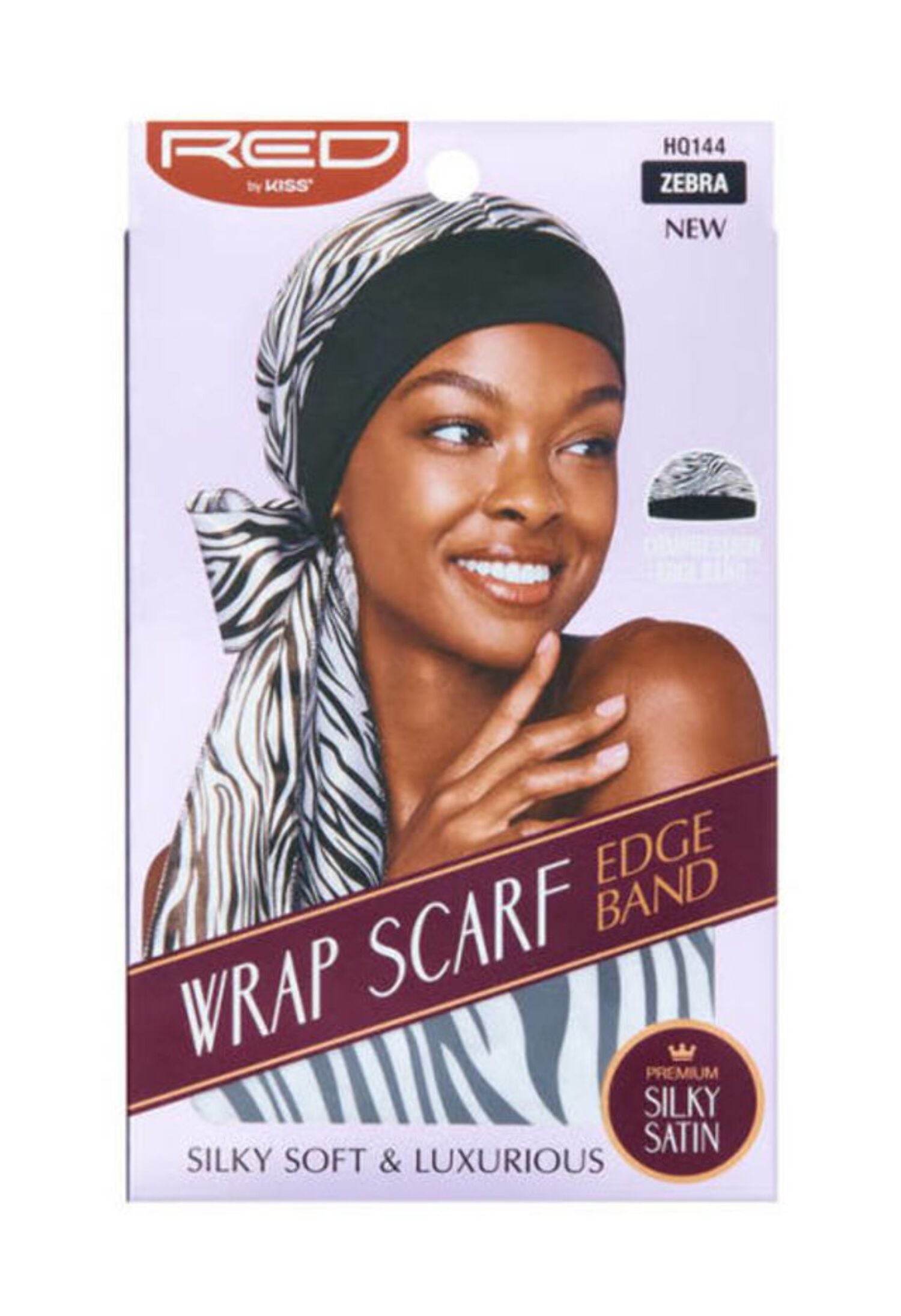 Wrap Scarf Edge Band Color Zebra