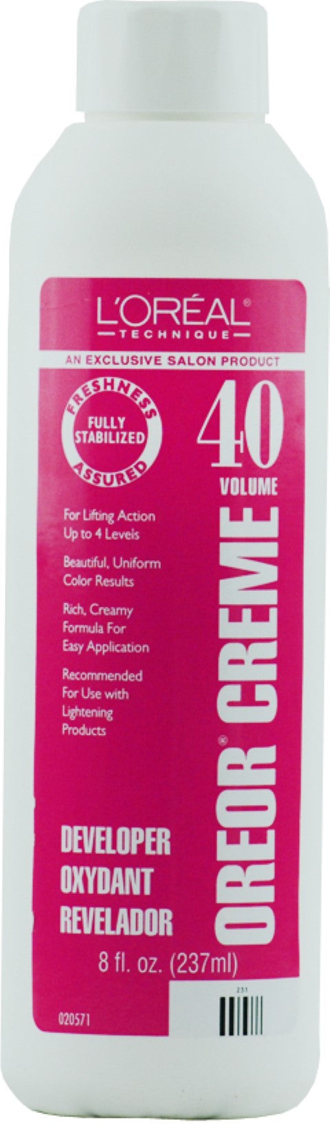 Loreal 40V Developer 8oz