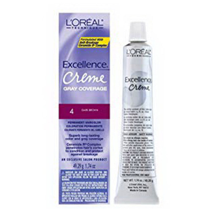 Loreal Excellence Creme Gray Coverage Dark Brown 4