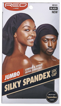 Silky Spandex Loc Cap Black