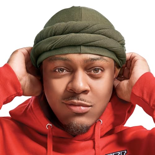 Red Premium Satin Soft Jersey Turban