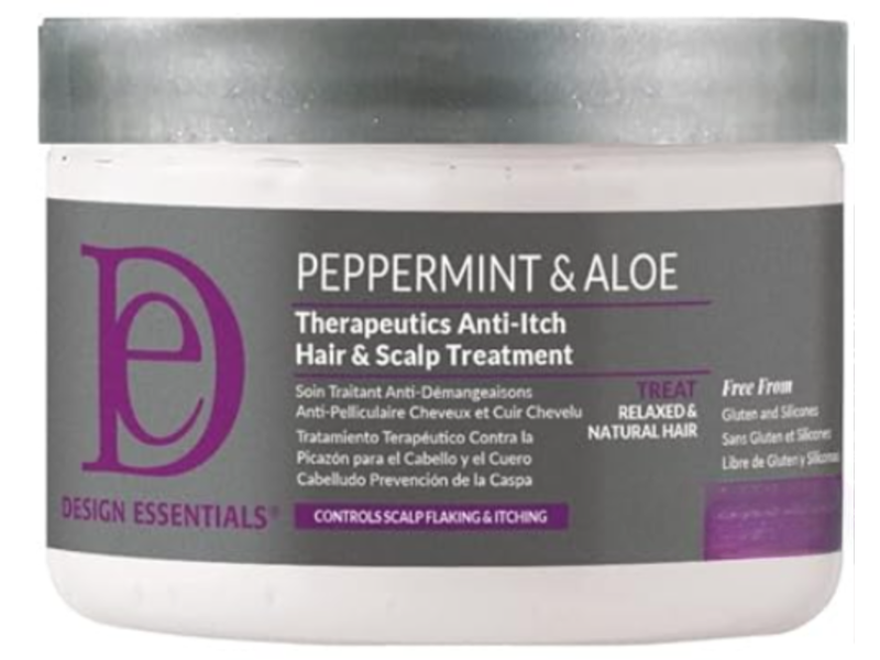 Design Essentials Peppernint & Aloe Therspeutics Anti itch Hair & Scalp Treatment
