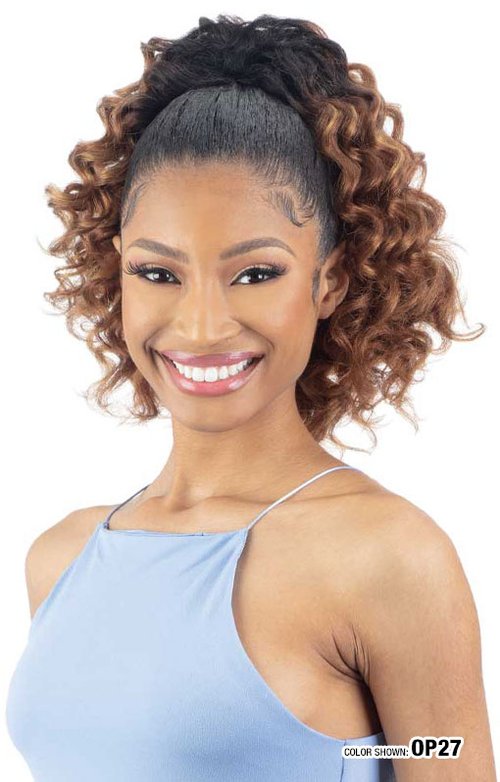 Natural Me Drawstring Ponytail Natural Deep Curl #2