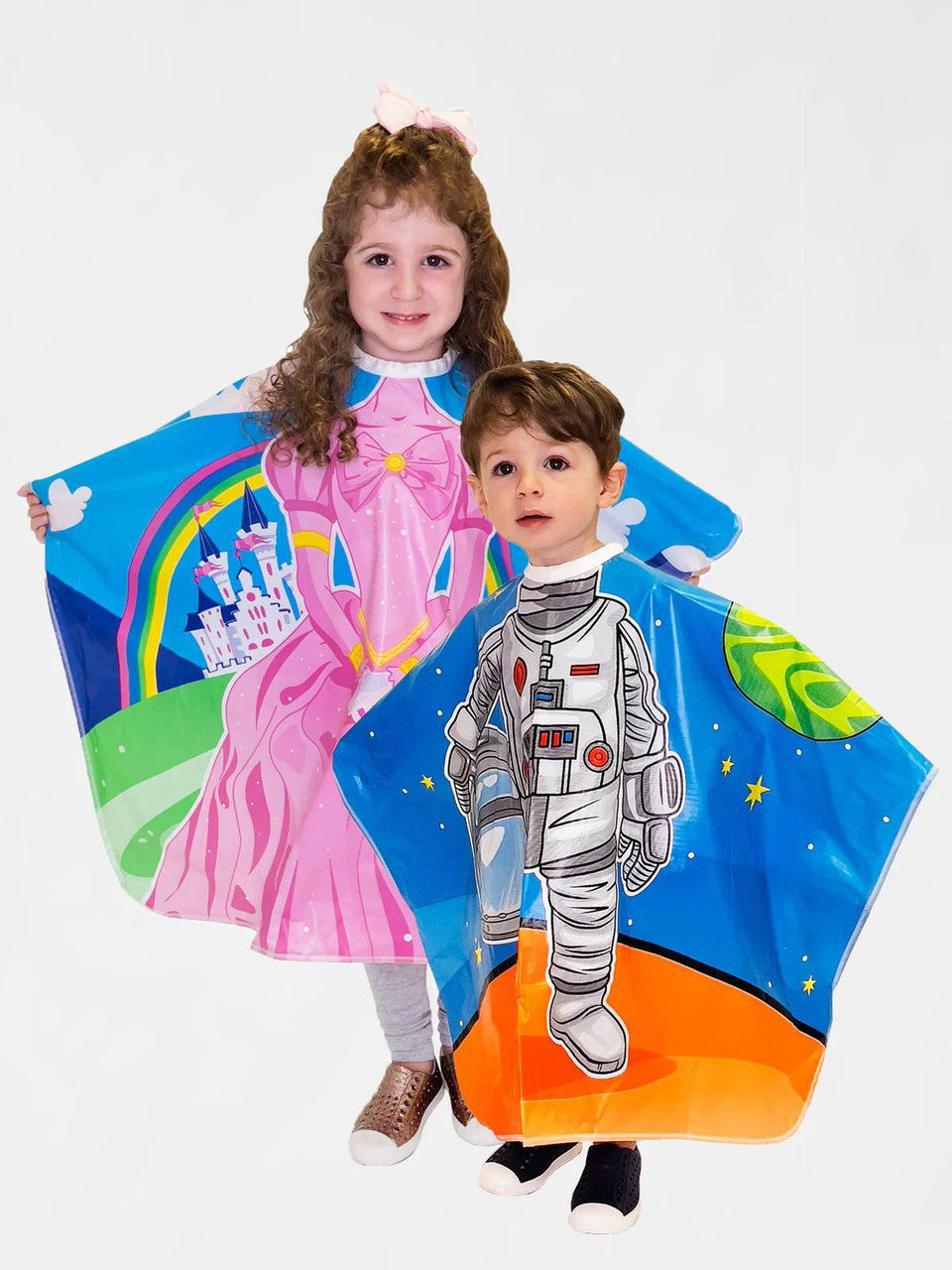 Betty Dain Princess & Astronaut Vinyl Kids Cape 2 Pack