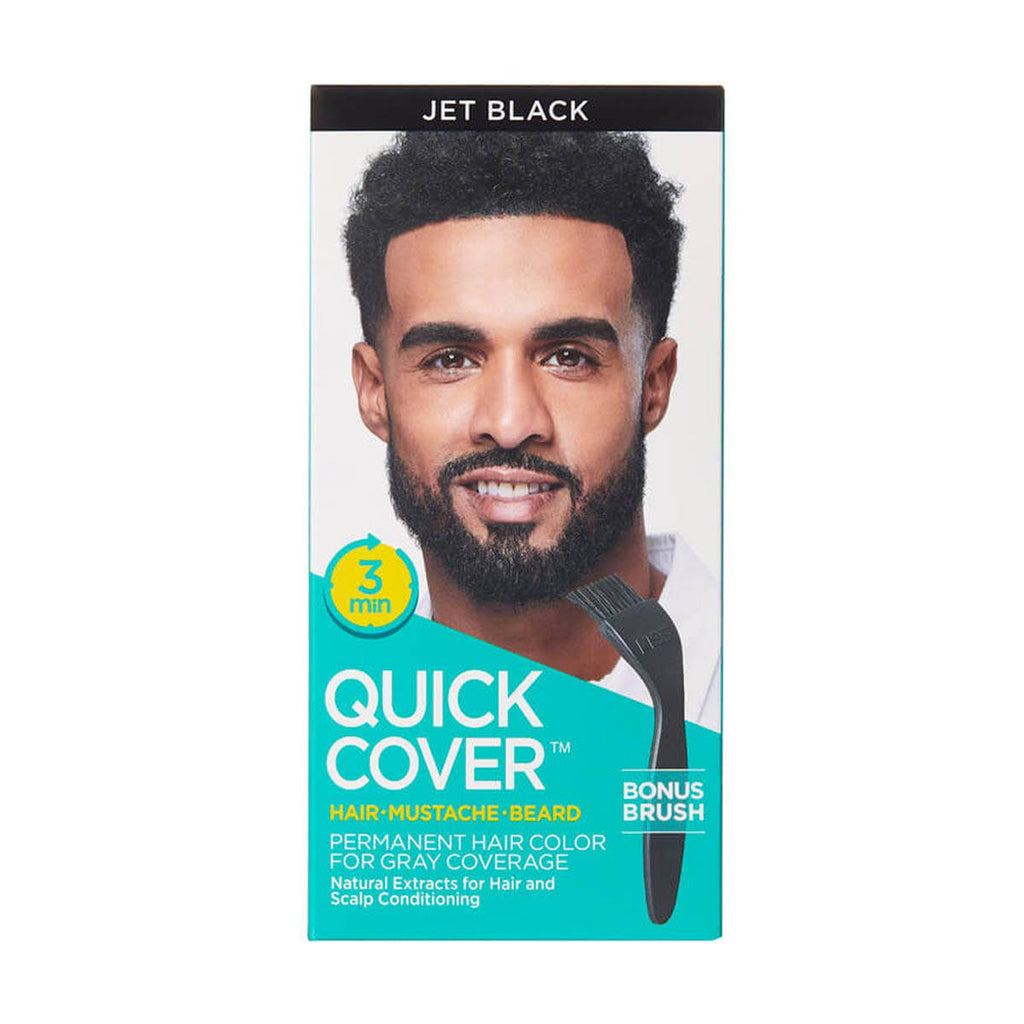 Quick Cover Hair Mustache Jet Black