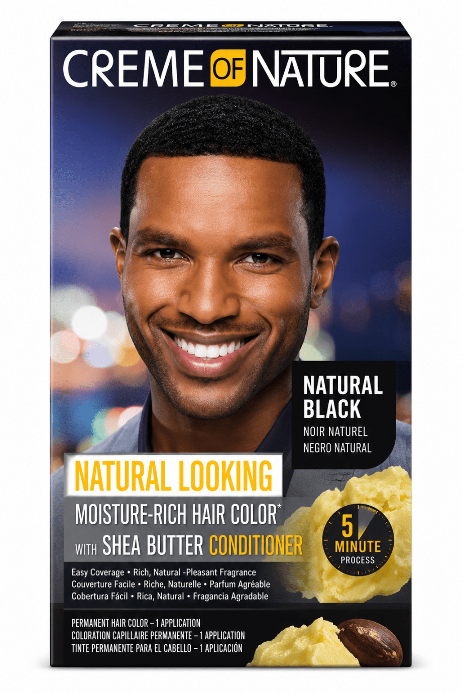 Cream Of Nature Mens Dye Natural Black *