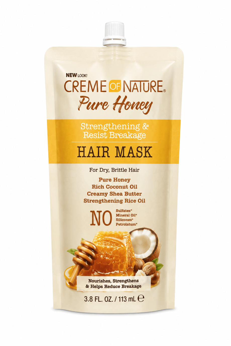Creme Of Nature Pure Honey Hair Mask With Banana 3.8 Oz *