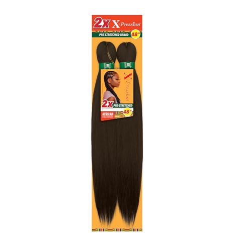 2X Xpression Pre Streched Braid T1B/burg