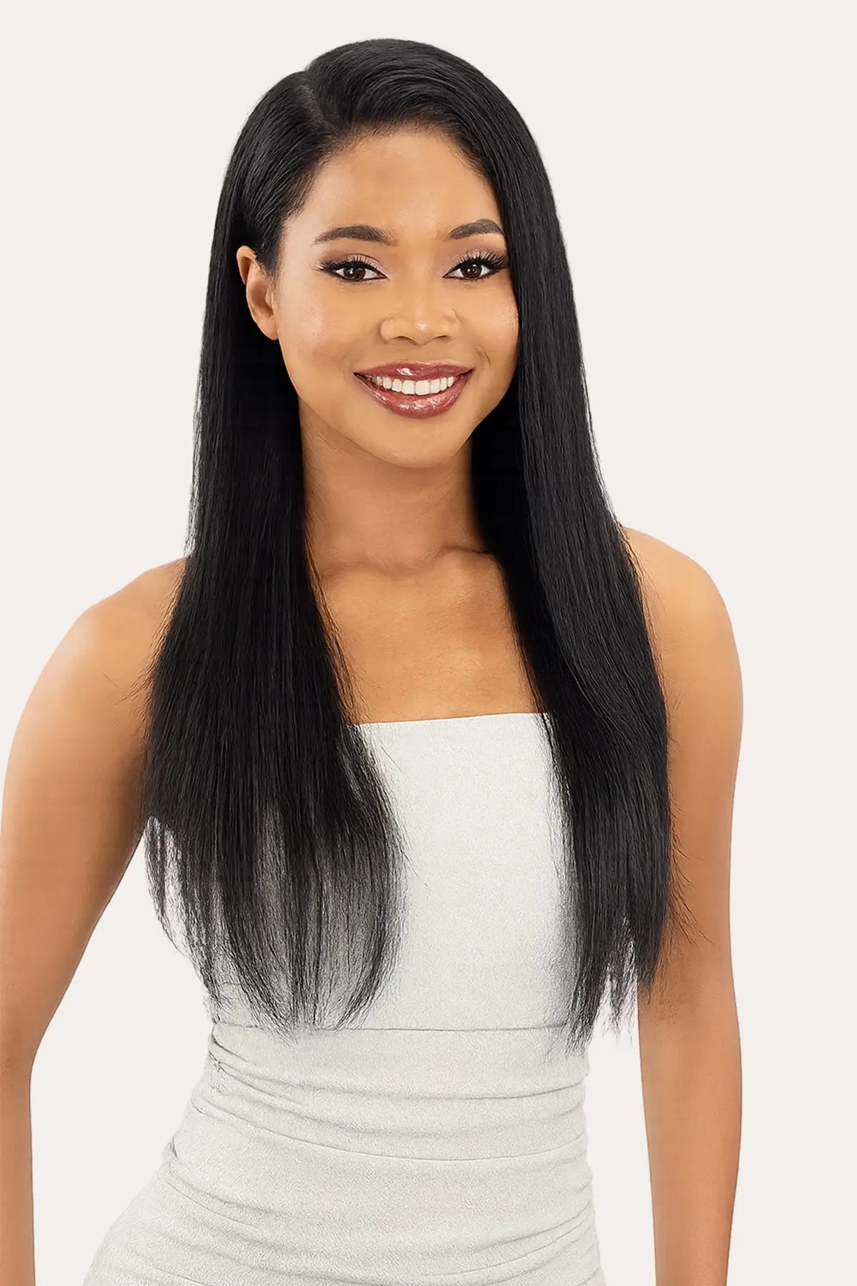 Glossy Wigs Glueless Lace Frontal 13x5 Straight " 26 Natural