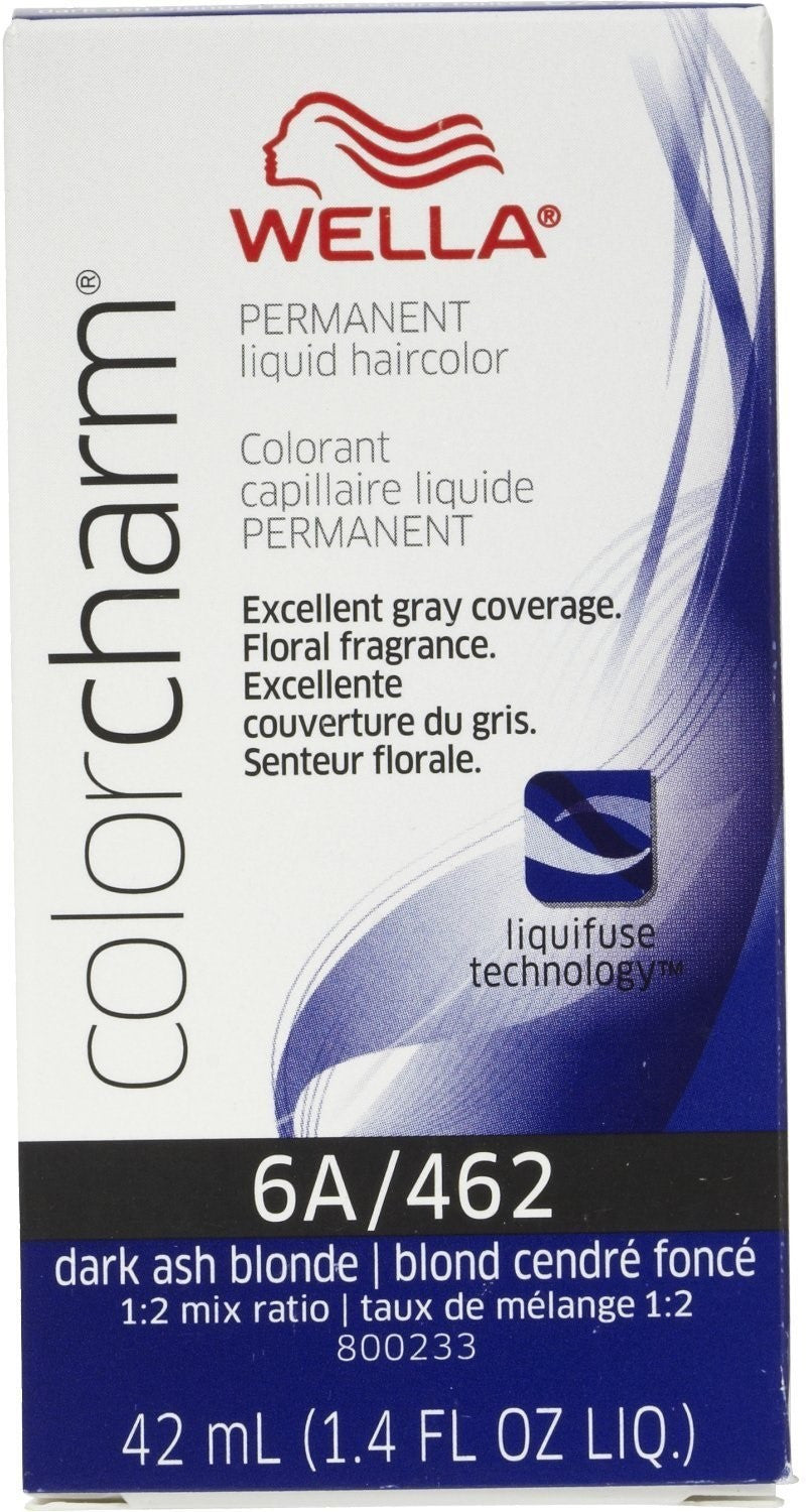 Wella Color Charm Permanent Liquid Hair Color Dark Ash Blonde 6A/462 *
