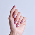 Kiss Glam Embellished Press On Fake Glue Nails - One n Only | Design, Pink & Purple, Short, Round official pack