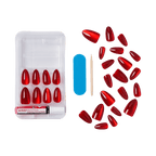 Kiss Voguish Fantasy Holiday Press On Glue Nails - Carol for You official pack