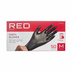 RED by KISS Black Vinyl Gloves (50pcs) official pack