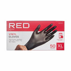 RED by KISS Black Vinyl Gloves (50pcs) official pack