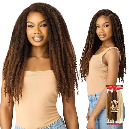 Outre X-Pression Twisted up - Swicy Afro Twist 18" 3X (1 Pack, OFF BLACK 1B)