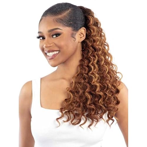 Shake-N-Go Que Ponytail Q-Deep Curl 20" (1b)