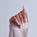 Kiss Core French Press On Fake Glue Nails - Every Minute | French Tips, White, Long, Square official pack