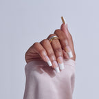 Kiss Core French Press On Fake Glue Nails - Every Minute | French Tips, White, Long, Square official pack